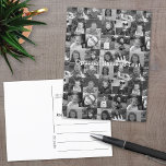 16フォトコラージュテンプレート – 追加お気に入りの写真 ポストカード<br><div class="desc">写真をこのお気に入りのおもしろいテンプレートに追加する。このグリッドにはInstagramの写真や任意の写真を使用できる。</div>