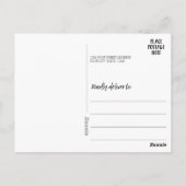 16フォトコラージュテンプレート – 追加お気に入りの写真 ポストカード (裏面)