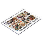 16フォトコラージュ家族スパイラルフォトノートブック ノートブック (左側)