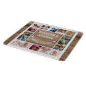 16フォトコラージュ素朴ウッドおばあちゃんのキッチン カッティングボード (角)