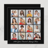 16フォトコラージュ自分のグリーティングカードを追加 (正面/裏面)