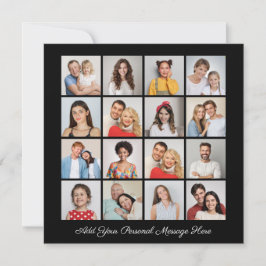 16フォトコラージュ自分のグリーティングカードを追加