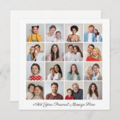 16フォトコラージュ自分のグリーティングカードを追加 (正面/裏面)