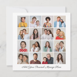 16フォトコラージュ自分のグリーティングカードを追加