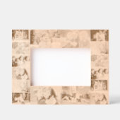 16フォトコラージュ誕生日ファーザーズマザーズ・デイ・ウッド レーザー彫刻フレーム (正面)