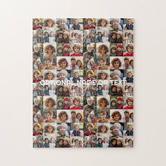 16フォトコラージュ – レベルが困難 ジグソーパズル (縦)