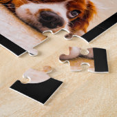 16フォトジグソーパズルテンプレート黒丸 ジグソーパズル (側面)