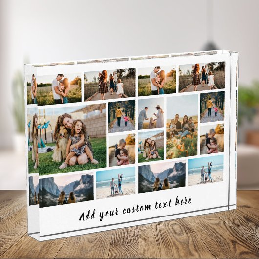 16フォトパーソナライズされたコラージュのフォトブロック フォトブロック