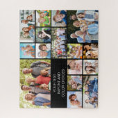 16フォトパーソナライズされたコラージュカスタムカラー ジグソーパズル (縦)