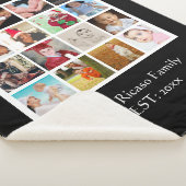 16フォトDIYコラージュパーソナライズされた シェルパブランケット (3/4)