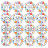 16フローラピリピ4:13聖書聖なる書物、 経典民俗学 シール (正面)