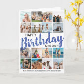 16モダン枚 |任意の年齢のハッピーバースデーカード カード (黄色い花)