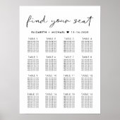 16モダン表結婚座表 ポスター (正面)