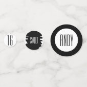 16モダンth誕生日パーティー紙吹雪デコル コンフェッティ (正面)