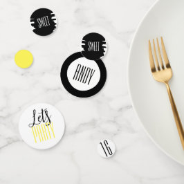 16モダンth誕生日パーティー紙吹雪デコル コンフェッティ