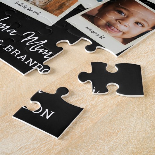 16ヴィンテージスナップショット写真おばあちゃん ジグソーパズル (側面)