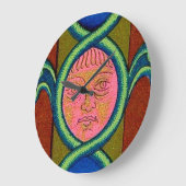 16世紀が発見した顔 ラージ壁時計 (傾斜)