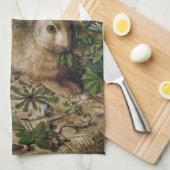 16世紀の森林アート キッチンタオル (四つ折り)