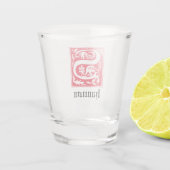 16世紀の神話の生き物の装飾首都 ショットグラス (裏面)