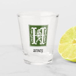 16世紀の神話の生き物の装飾首都 ショットグラス