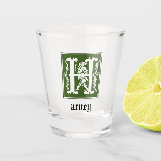 16世紀の神話の生き物の装飾首都 ショットグラス (正面)