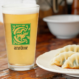 16世紀の神話の生き物の装飾首都C タンブラーグラス