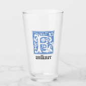 16世紀の神話の生き物の装飾首都F タンブラーグラス (正面)