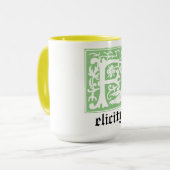 16世紀の神話の生き物の装飾首都F マグカップ (正面左)