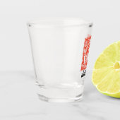 16世紀の神話の生き物の装飾首都G ショットグラス (左)