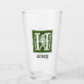 16世紀の神話の生き物の装飾首都H タンブラーグラス (正面)