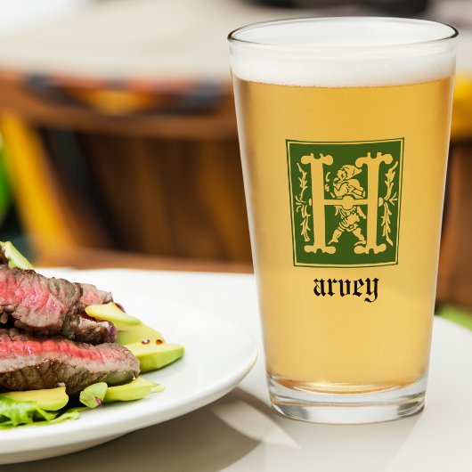 16世紀の神話の生き物の装飾首都H タンブラーグラス