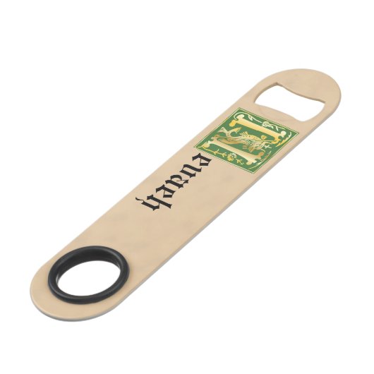 16世紀の神話の生き物の装飾首都N スピード栓抜き (裏面アングル)