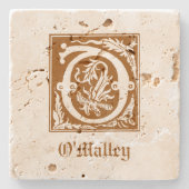 16世紀の神話の生き物の装飾首都O ストーンコースター (正面)