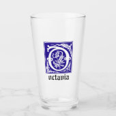 16世紀の神話の生き物の装飾首都O タンブラーグラス (正面)