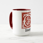 16世紀の神話の生き物の装飾首都O マグカップ (正面左)