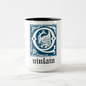 16世紀の神話の生き物の装飾首都Q マグカップ (中央)