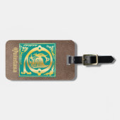 16世紀の神話の生き物の装飾首都Q ラゲッジタグ (正面横)