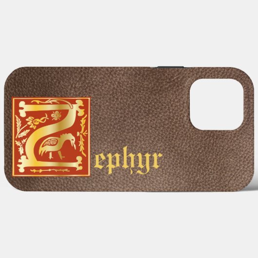 16世紀の神話の生き物の装飾首都Z Case-Mate iPhoneケース (裏面 (横))