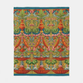 16世紀の羽ばたきスフィンクスの噴水の花の前面 フリースブランケット (正面)