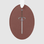 16世紀の軸受/加工剣 オーナメント (裏面)