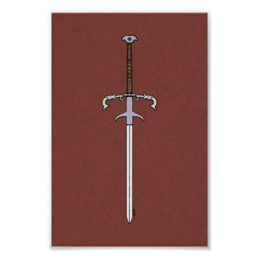 16世紀の軸受/加工剣 フォトプリント            (正面)