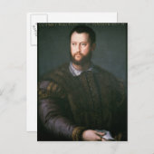 16世紀の コジモ1世デメディチの肖像画 ポストカード (正面/裏面)
