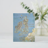 16世紀イギリス・北フランスの地図 ポストカード (スタンド正面)