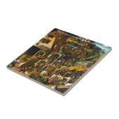 16世紀オランダ芸術と有名な諺 タイル (側面)