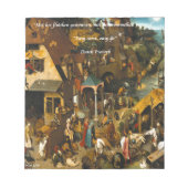 16世紀オランダ芸術と有名な諺 ノートパッド (正面)