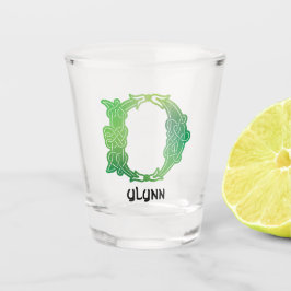 16世紀ケルト結び目模様大文字D ショットグラス