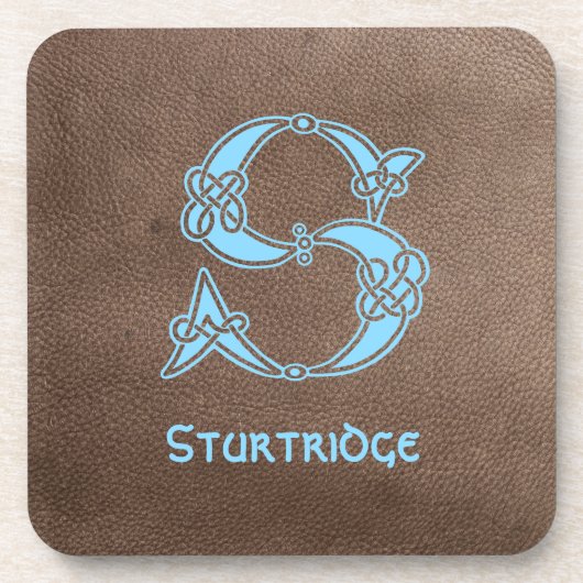 16世紀ケルト結び目模様装飾首都 コースター (正面)