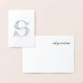 16世紀ケルト結び目模様装飾首都 箔カード (ディスプレー)