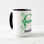 16世紀ケルト結び目模様装飾首都A マグカップ (正面左)