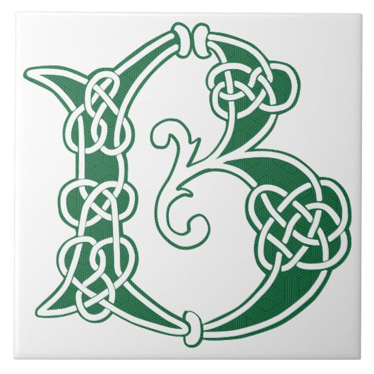 16世紀ケルト結び目模様装飾首都B タイル (正面)